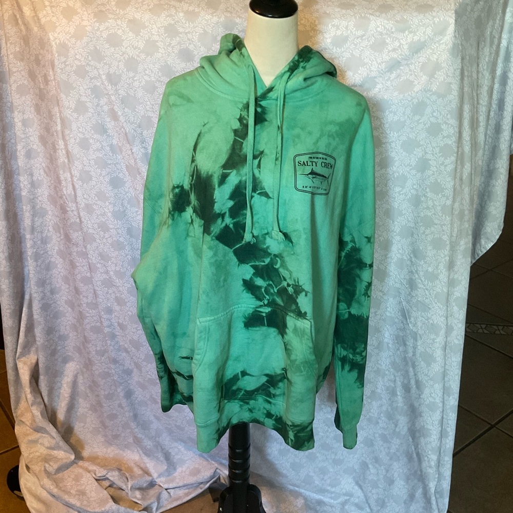 Salty Crew Aqua Tie-Dye Pullover